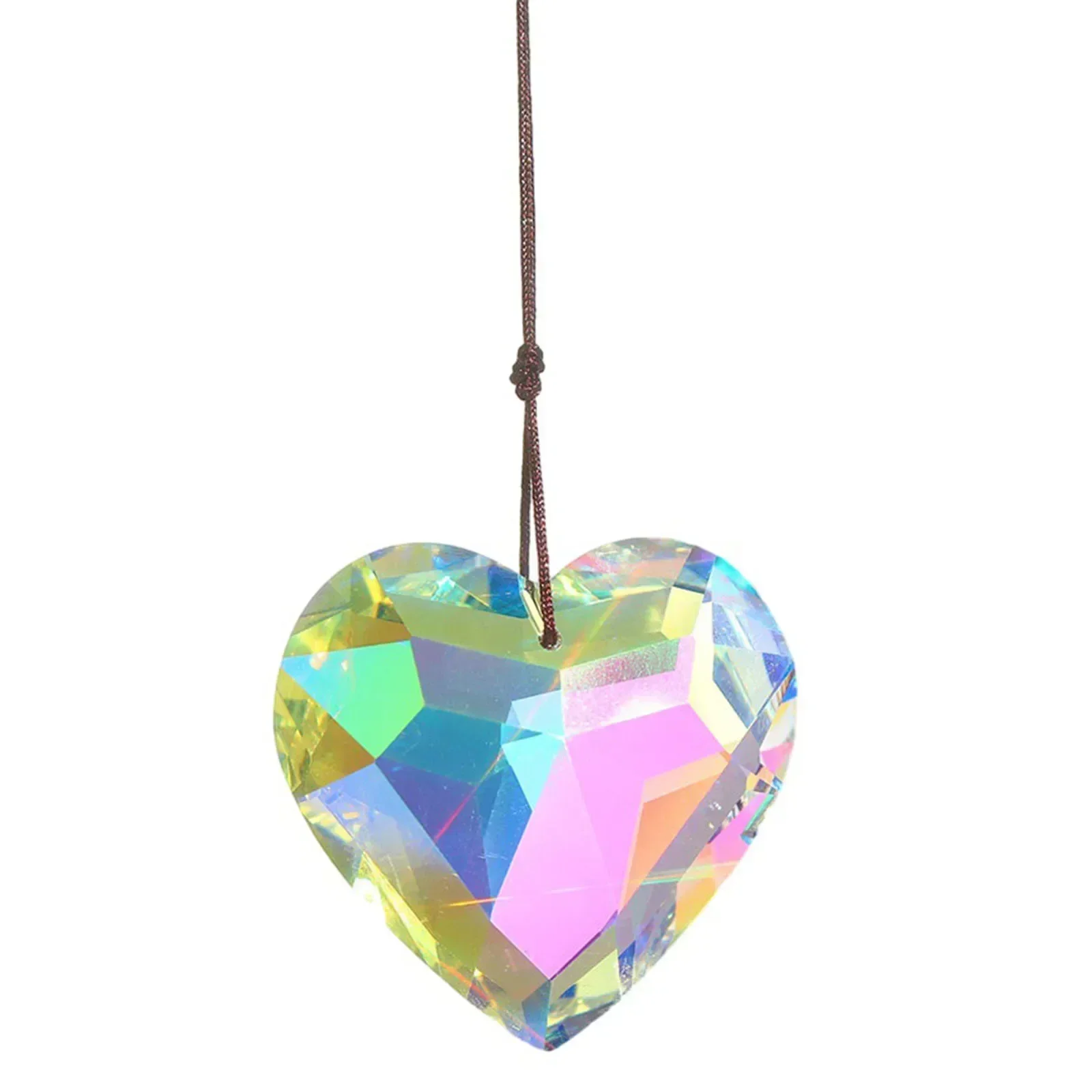 Sun Catcher 30/45mm Sun Catcher Heart Hanging Pendant Heart Rainbow Maker Crafts For Home Office Garden Decoration