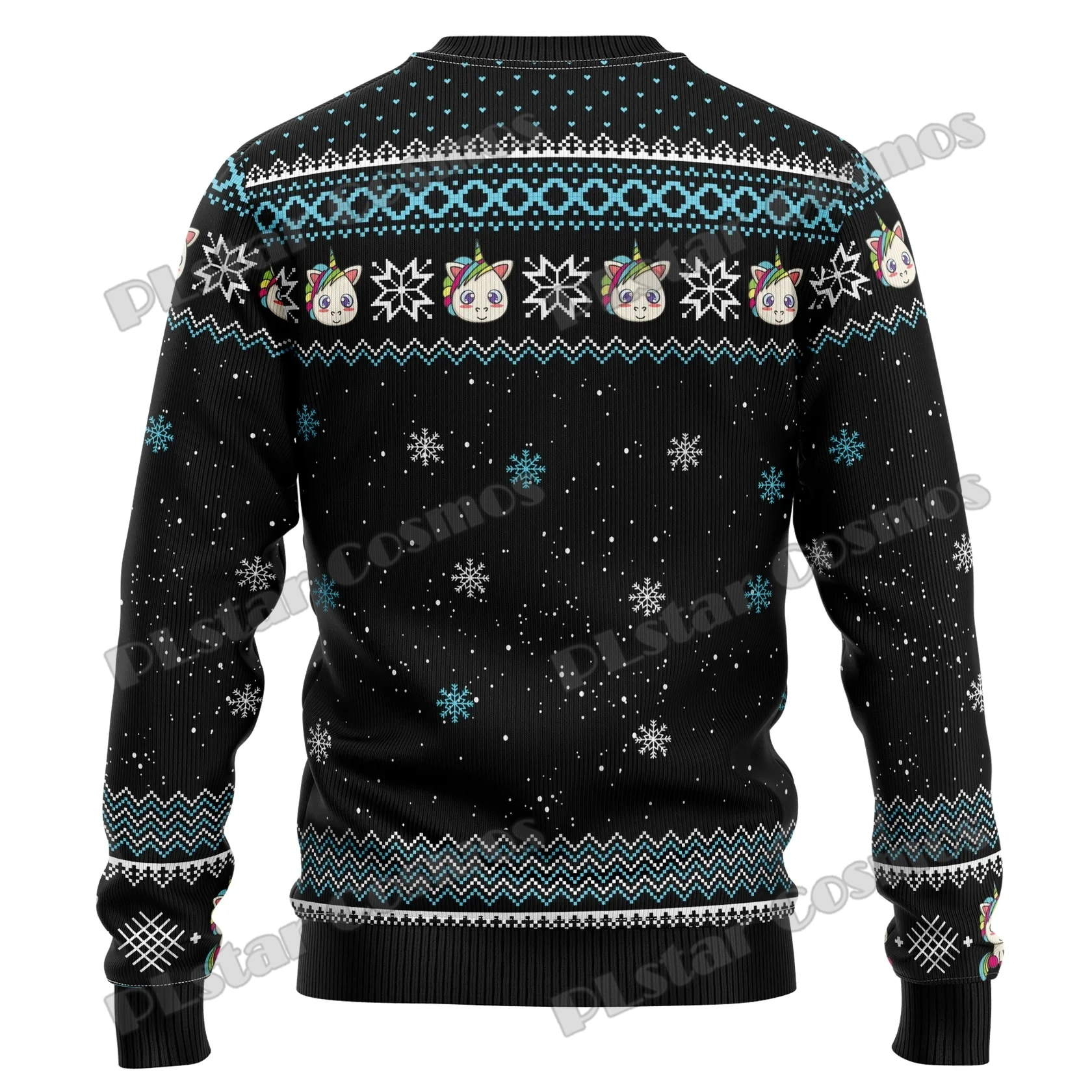 Santa Shark Weihnachten Grafik 3d gedruckt Mode Männer hässlichen Weihnachts pullover Winter Unisex lässig gestrickt Pullover Pullover myy12 – Detail 12