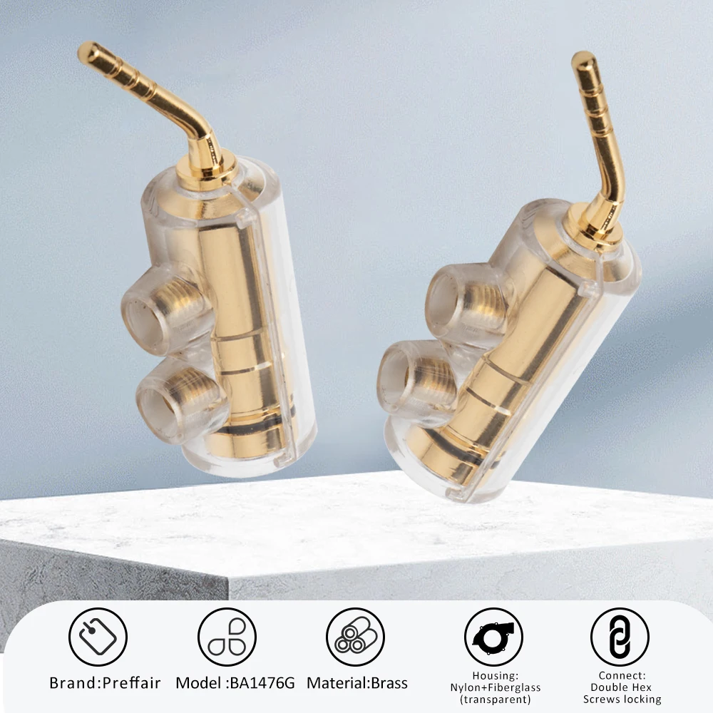 10-paar 2mm banaan plug pin schroef type, audio luidspreker kabel connector koper verguld