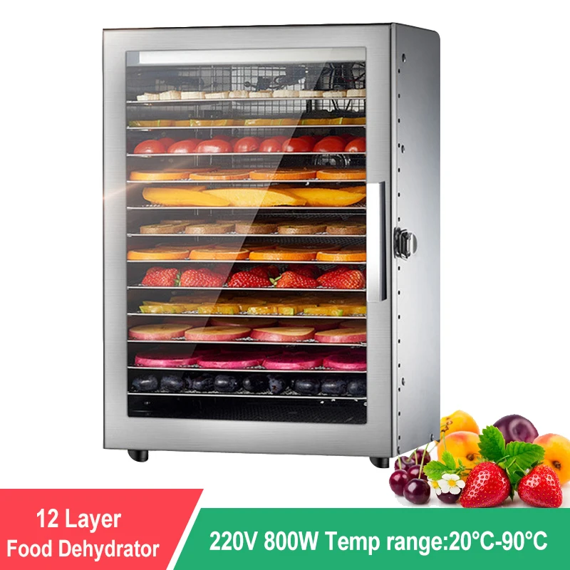 

Free ship 12 Layers Food Dehydrator Machine Food Dehydration Dryer Fruit Dryer Household Vegetables and Pet Snacks Herb Dryer