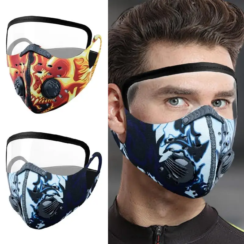 

Dustproof Cycling Face Cover Cycling Face Mask Anti-UV Masks Reusable Protective Face Shield With Air Valve Anti-Pollution cover