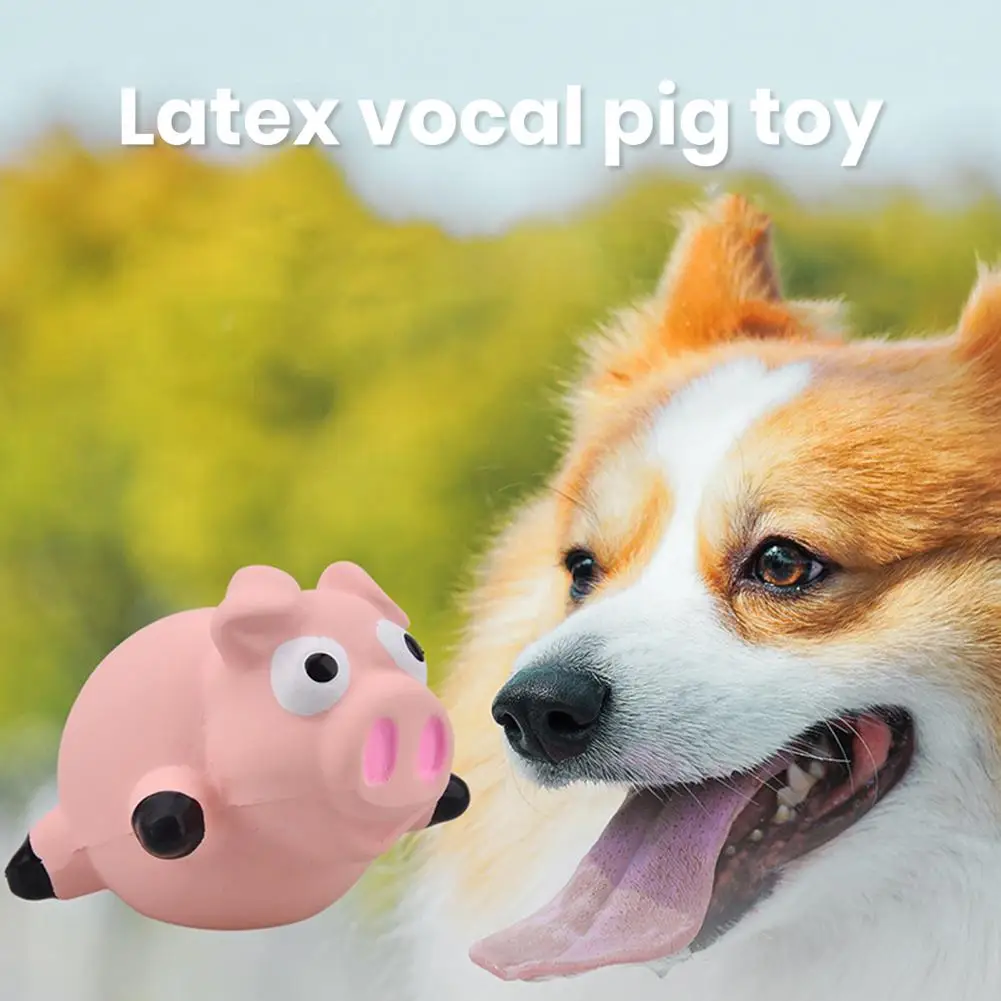 

Pet Toy for Attracting Attention Dental Health Care Pig Design Emulsion Dog Toys Bite-resistant Sound-built for Small for Biting