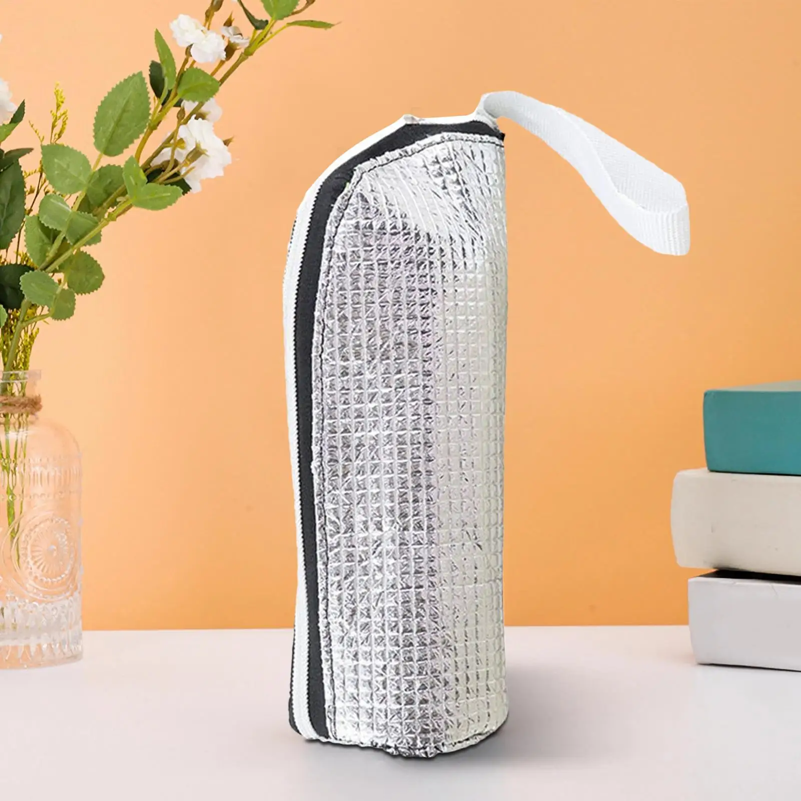 silverWater Bottle Insulator Thermal Insulated Water Bottle Carrier Pouch Sleeve Bag Carrier Insulator For Camping Kitchen Sport