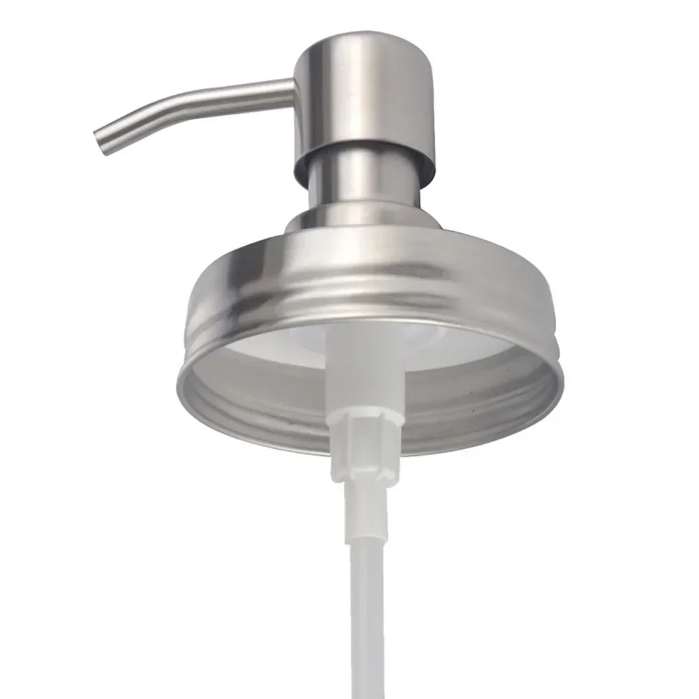 Soap Dispenser Pump Sealed Stainless Steel Bottle Cap Anti-Rust Soap Dispenser Covers Canning Lids Replacement Liquid Pumps