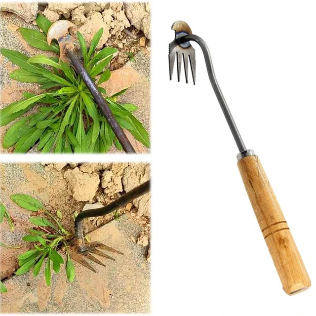 Weeding Artifact Uprooting Weeding Tool Steel Weed Puller 4 Teeth Dual  Purpose Weeder Hand Remover Tool For Garden - AliExpress