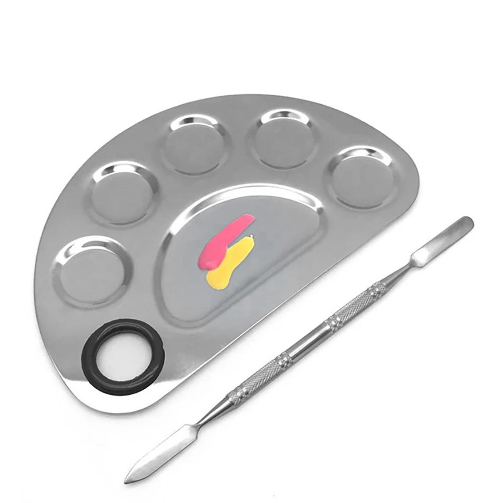 

Stainless steel color palette makeup board makeup board with color stick makeup board tools makeup art tools