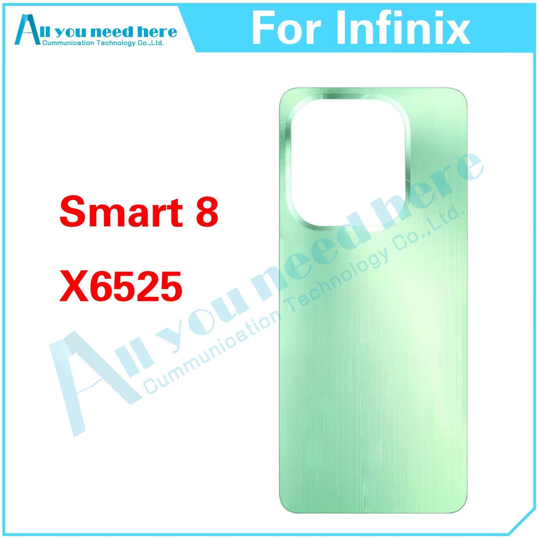 

10PCS For Infinix Smart 8 X6525 Smart8 Rear Case Battery Back Cover Door Housing Repair Parts Replacement