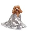 2PCS Soft Fluffy High Quality Pet Blanket Cute Cartoon Pattern Paw Print Dog Pet Mat Warm and Comfortable Blanket for Cat Dogs 3