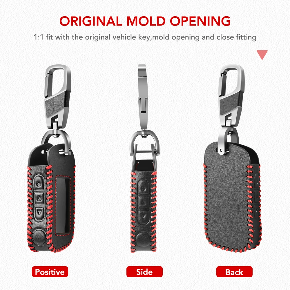 Real Leather Car Key Case for Starline A93 A63 A36 A39 A66 A96 Remote Control