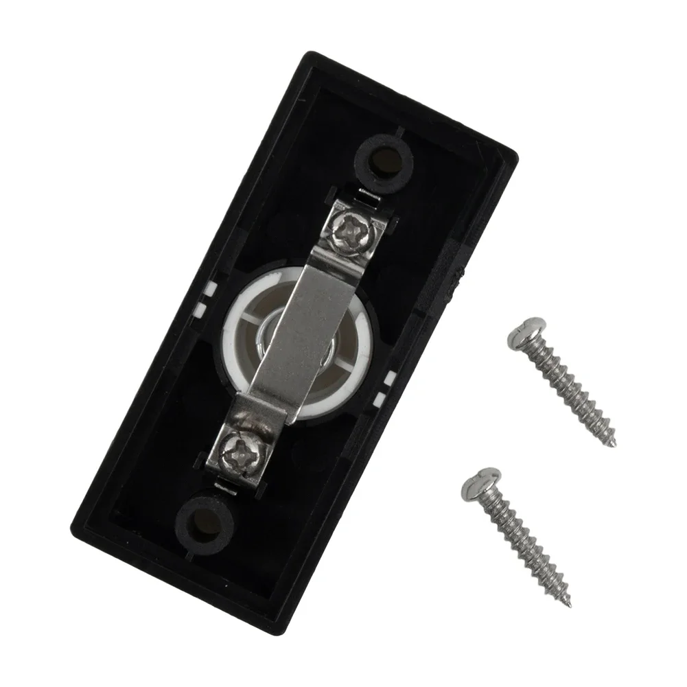 Doorbell Push Button ABS Wired Connection Convenient Plastic Hard Wiring Black Door Bell Chime Bell Push Press Button Accessory