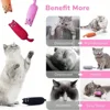 Bite Resistant Catnip Toy for Cats,Catnip Filled Cartoon Mice Cat Teething Chew Toy 4