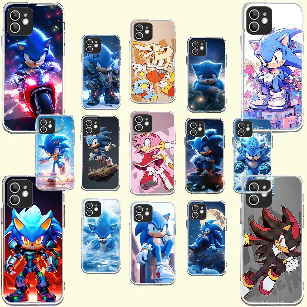 WB-27 Sonic Transparent Silicone Case For iPhone XS XR 5 6 7