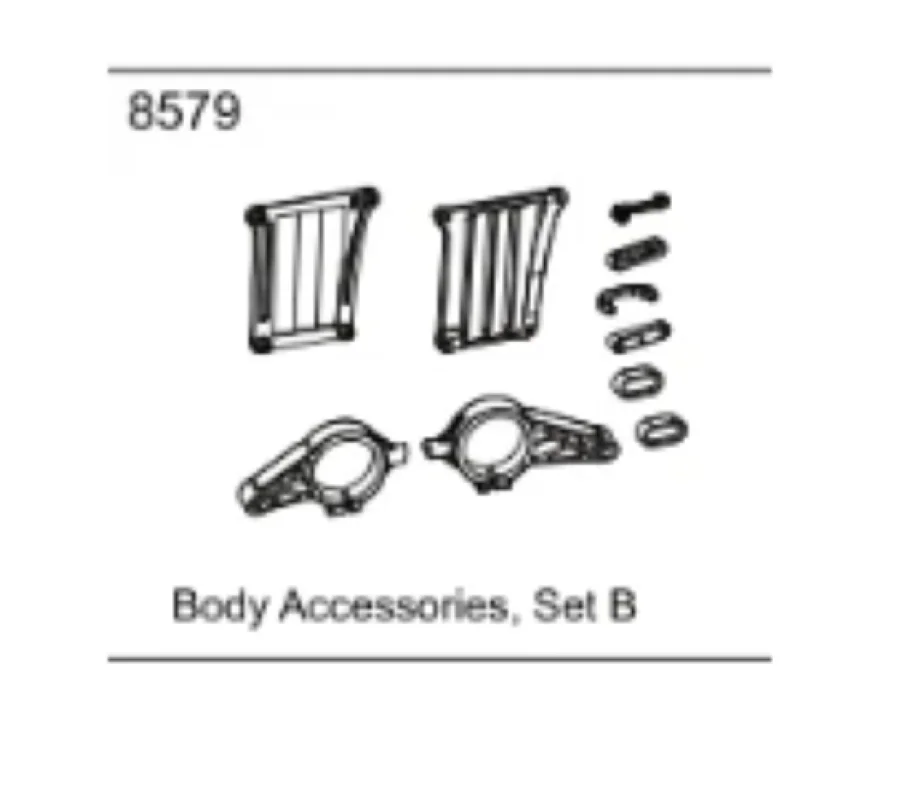 

ZD Racing EX07 Body Accessories, Set B 8579