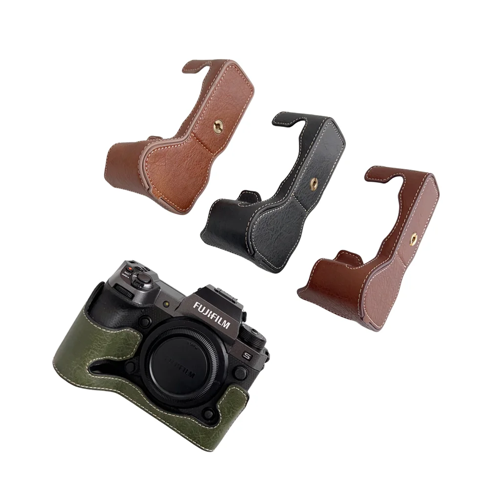 Custodia Protettiva Per Custodia Protettiva Per Fotocamera A Mezza Base In Pu Per Fujifilm X-H2 X-H2S