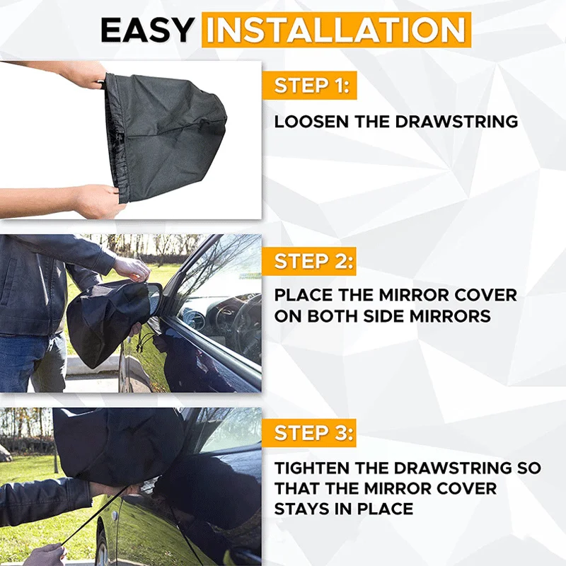 Car Rearview Mirror Anti Fog Protector Cover Snow Frost Ice Shield Winter Waterproof Car Covers Accessories For Auto Parts