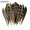 50 Pcs IBOUNFOX Natural Feathers for Wooden Carbon Arrow 3/4/5 Inch Turkey Archery Feathers Fletching Right Wings 1