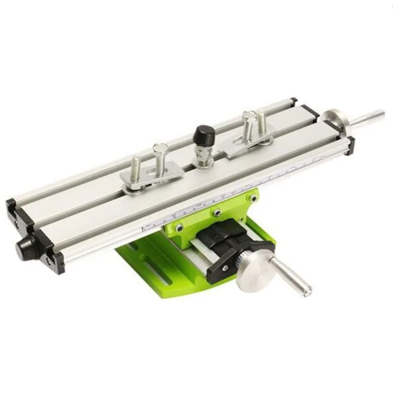 Worktable Mini Precision Milling Machine BG-6300 Multifunction Bench Drill Vise Fixture Drill Table X and Y-axis Adjustable