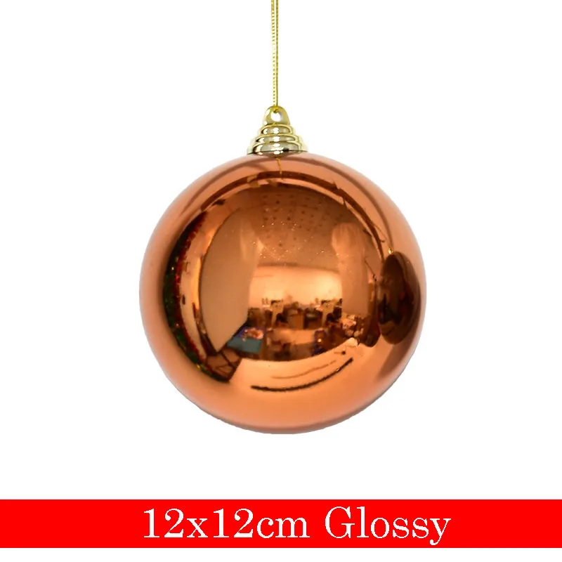 thumbnail image 1 of Bolas colgantes para árbol de Navidad de 8/10/12/20 cm, adorno colgante para árbol de Navidad, bola brillante mate, decoración navideña, regalos de Año Nuevo, 1 of 5