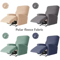 4pcs/set Removable Recliner Sofa Covers Polar Fleece Split Elastic Single Armchair Case Relax Chair Slipcover Protector for Home 1