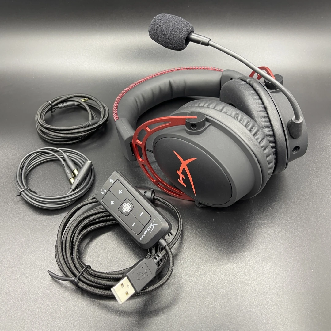 HyperX Cloud Alpha S Wired Gaming Headset - Black/Red