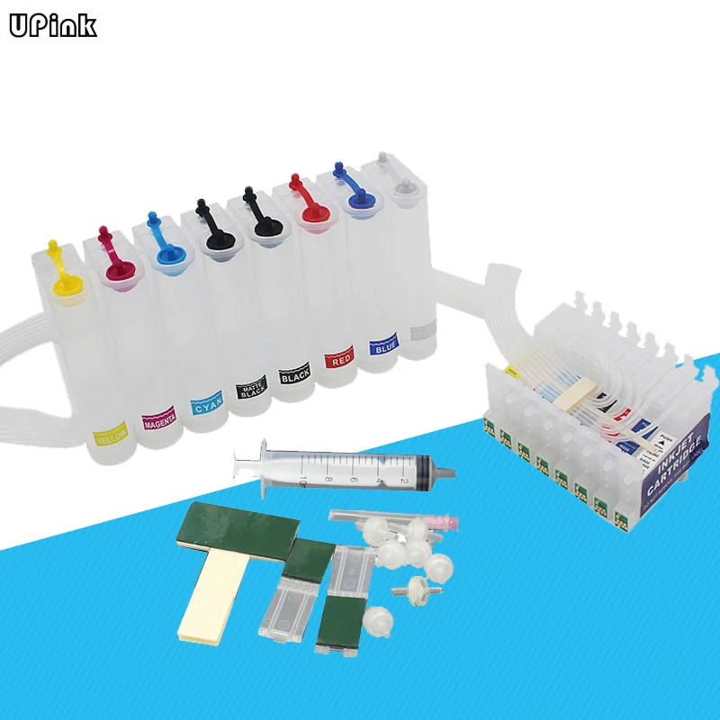 Empty CISS CIS ink System for Epson Stylus Photo R1800 R800 printer with auto reset chip T0540