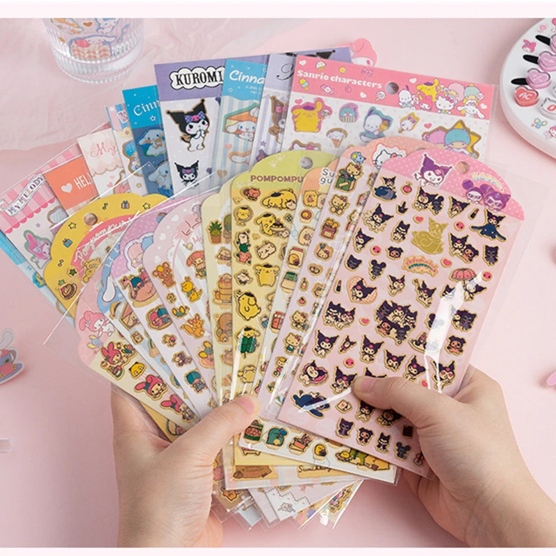 1SheetSnarioesBronzingCartoonStickersPhoneCaseLaptopCuteDiy