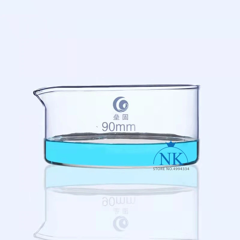 1pc High borosilicate glass crystallizing dish Circular dish Laboratory High temperature resistance