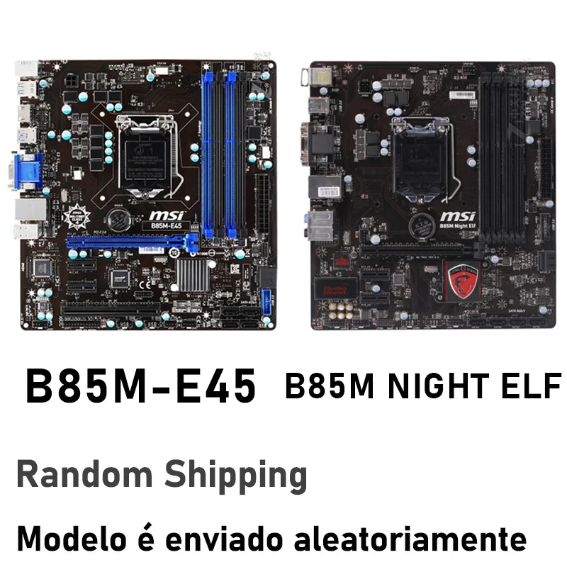 LGA 1150 B85 Motherboard DDR3 32GB PCI-E 3.0 USB3.0 Support Core i7 i5 i3 Pentium Celeron CPU Intel Placa-Mãe | Компьютеры и офис