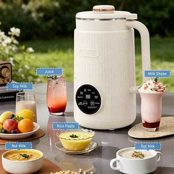 8-in-1 Multifunctional Automatic Nut Milk Machine&Coffee Maker, 40oz Auto Self-Cleaning Delay Start, Keep Warm Boil 1