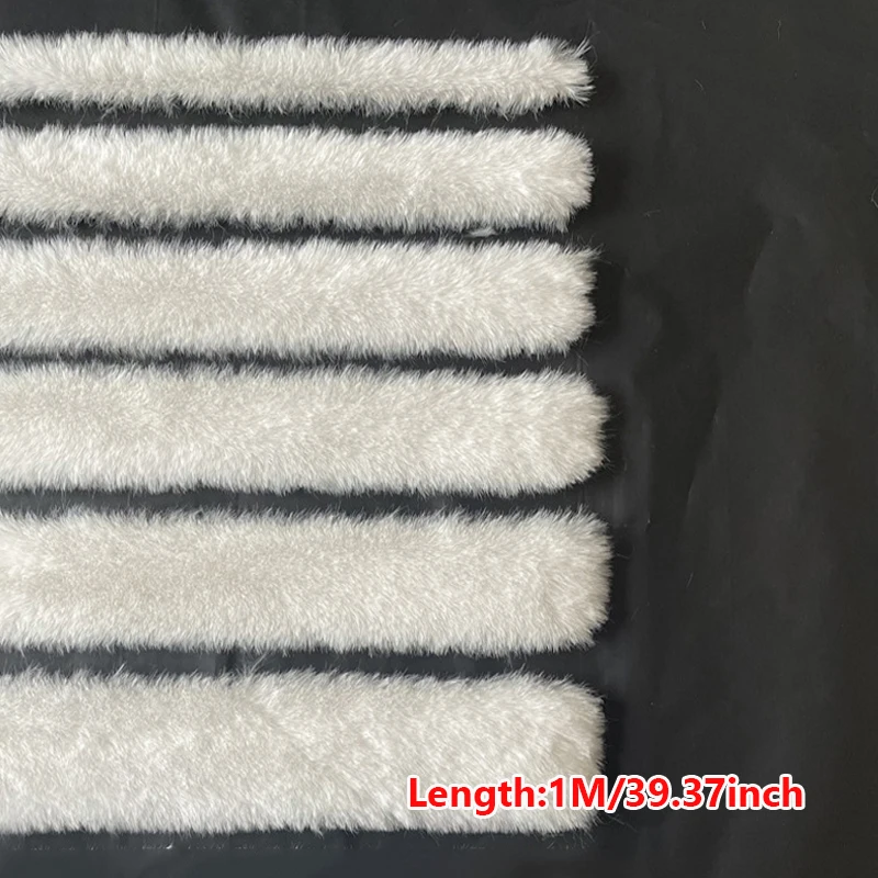 Artificial Rabbit Fur Ribbon Trim Tape DIY Fluffy Faux Fur Strip Trimming Sewing Costume Craft Clothing Materials 1M fur fabric