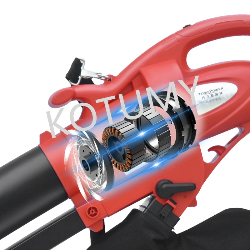 3200W 16500rpm Leaf Blowing Suction Machine 220V Blower Household Garden Lawn Cleaning Tool High-power Blower Blast Snowblower 3