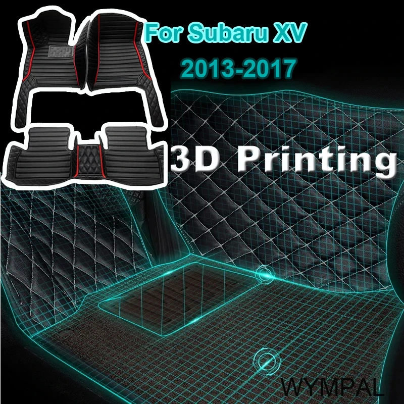 

Car Mats For Subaru XV Crosstrek GP 2013~2017 Leather Floor Mat Carpets Rugs Protective Pad Interior Parts Car Accessories 2014