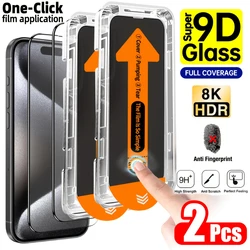 Premium HD Clear Tempered Glass Screen Protector with Easy Install Kit (2 - Pack) - High Definition
