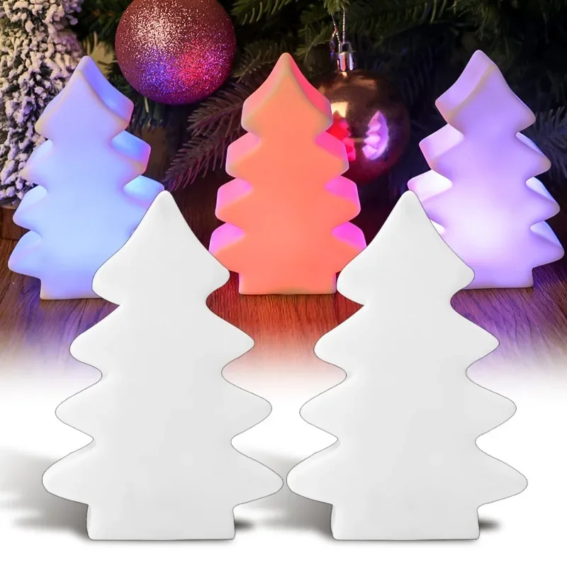 

Рождественская сосна, ночная лампа, питание от батарейки, красочная прикроватная лампа, украшение для спальни, домашнее освещение для сна, подарок для детей