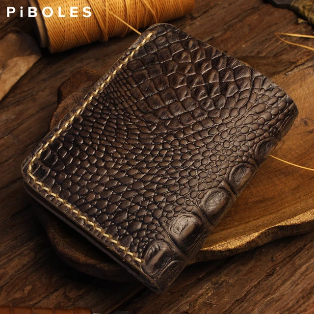 Alligator Credit Card Wallet - Handmade Men's Wallets