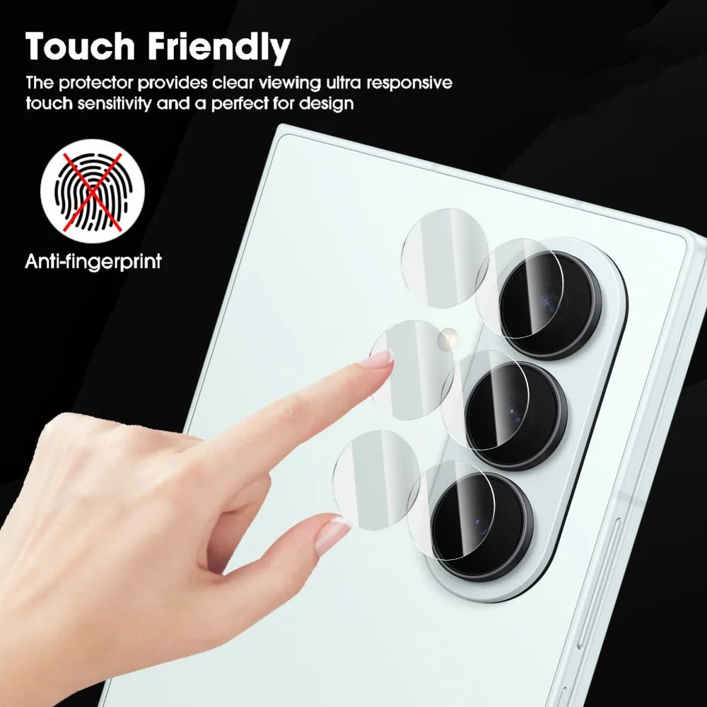 Premium Camera Lens Protector - Tempered Glass HD Anti-Scratch Full Coverage