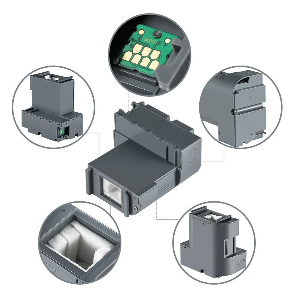 T04D1 T04D100 Ink Maintenance Box For ET-15000 ET-3750 ET-3760 WF-2860 ET-4760 ET-3850 ET-4850 XP-5100 ET-3710 ET-5150 ET-3830 waste ink box