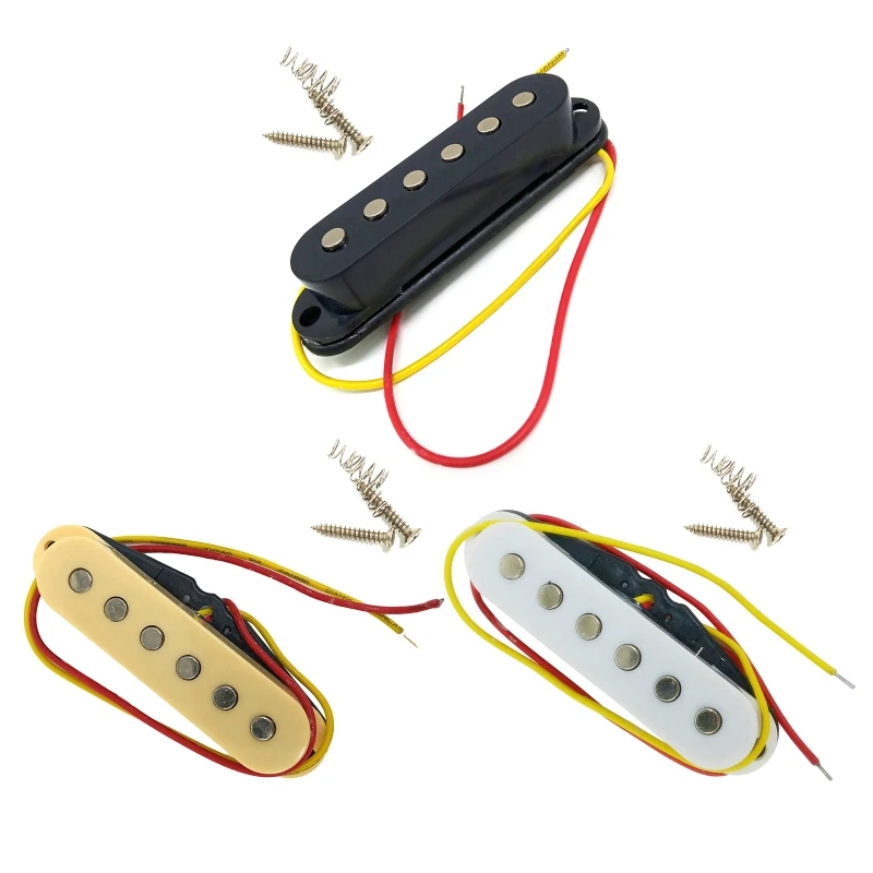 Electric Guitar Pickup Neck Middle Bridge Sound Pickups for ST SQ 6 Strings Guitar Parts Pickups Replacement Set
