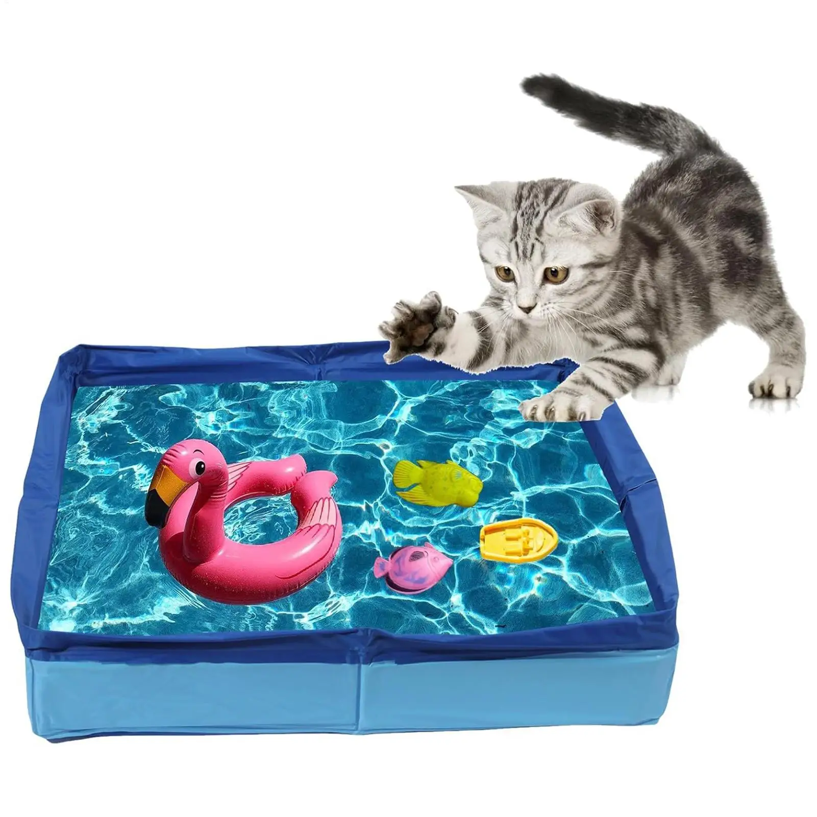 Cool Cat And Dog Swimming Pool PVC Folding Pet Swimming Pool Funny Dog Paddling Pool Small Pet Bathtub