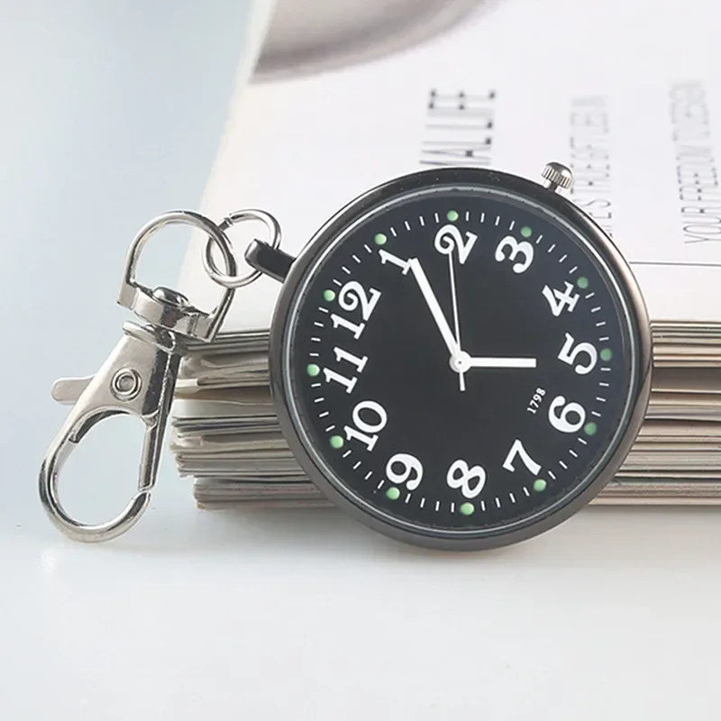 Pocket Watch Keychain Remote Control Clock With Battery Student Doctor Medical Vintage Watch Pocket Watch