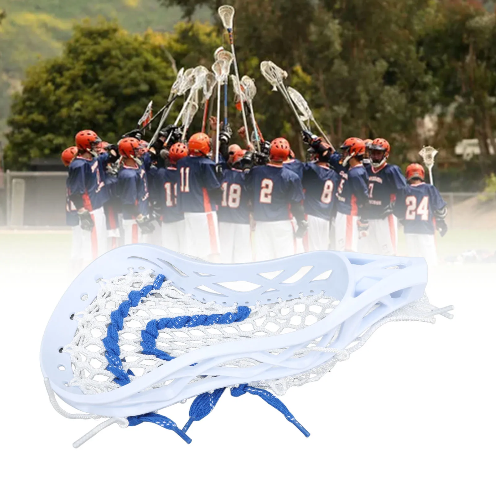 Head Head Mesh Strung Wear Proof Nylon Stick Heads for Training Competition Nylon Stick