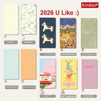 Kinbor 2026, еженедельник, карманный блокнот, план недели, блокнот, книга для планирования, пунш, эффективность, руководство, ежедневное письмо