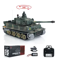 1/16 Henglong German Tiger I 7.0 RC Tank 3818 S33 RTR Model Infrared Combating Radio Control Battle Tanks Battery Toys TH24571 1