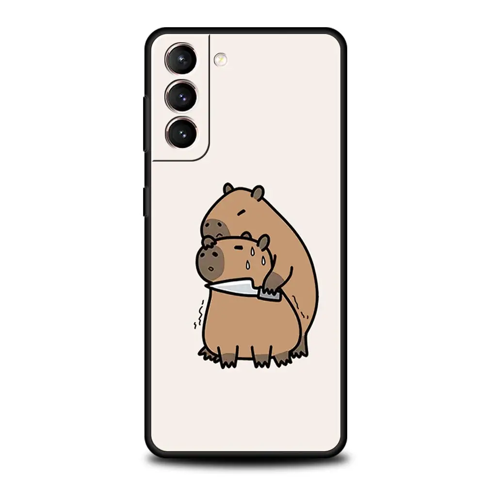 Adorable Capybara Soft Silicone Phone Case