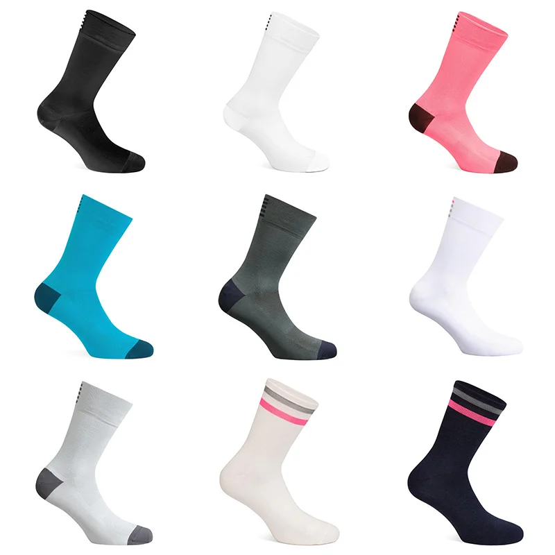 

Bike Socks Macaron Cycling Women Road Breathable Men MTB Race Basketball Running Soccer Fitness Football Outdoor Sport