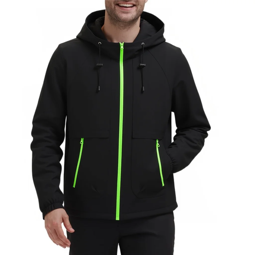 EiAO Men's Waterproof Windproof Tactical Jacket - Outdoor Hiking Coat for Camping Fishing Urban Streetwear Style​ heated jacket