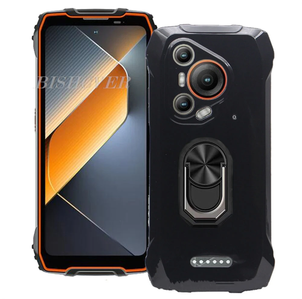 Blackview Soft Silicone Smartphone Case with Ring Holder Bracket