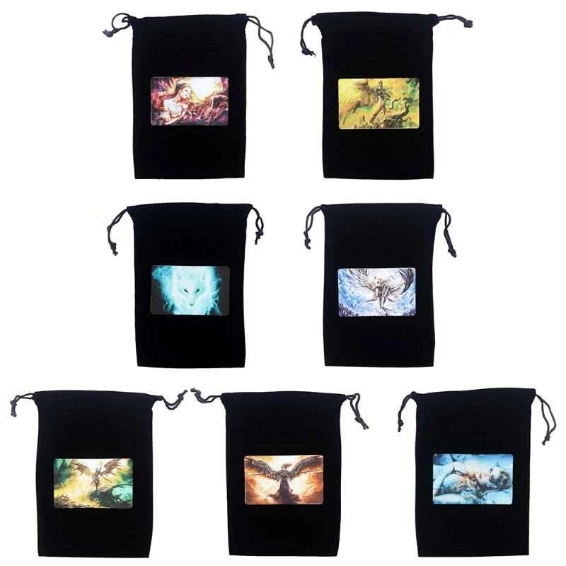 

Фланелевая бархатная сумка на шнурке Настольная игра Гадальные карты Сумка для хранения Таро