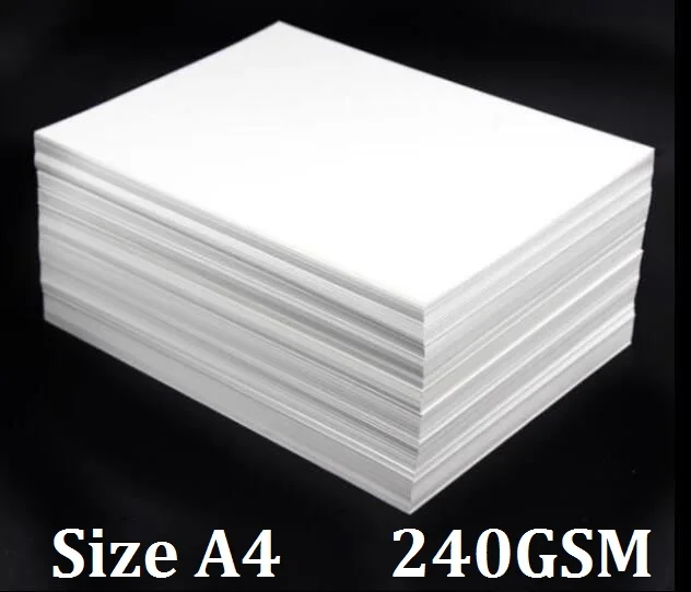 ThIckness 240GSM Plain White Thick PAPER Cardstock For Craft Scrapbooking  Cardmaking 10/20/50 - You Choose