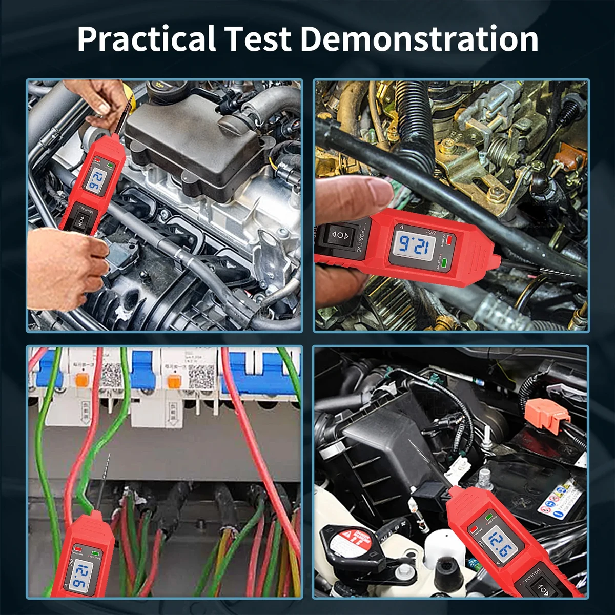 Car Electrical System Tester 6-36V DC Car Drive Test Pen Automotive Electric Circuit Tester 6